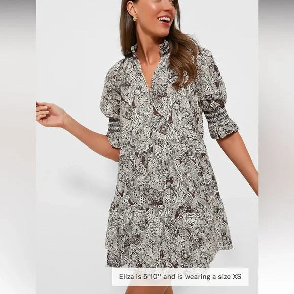 HYACINTH HOUSE
Brown Floral Sawyer Mini Dress - Picture 1 of 11